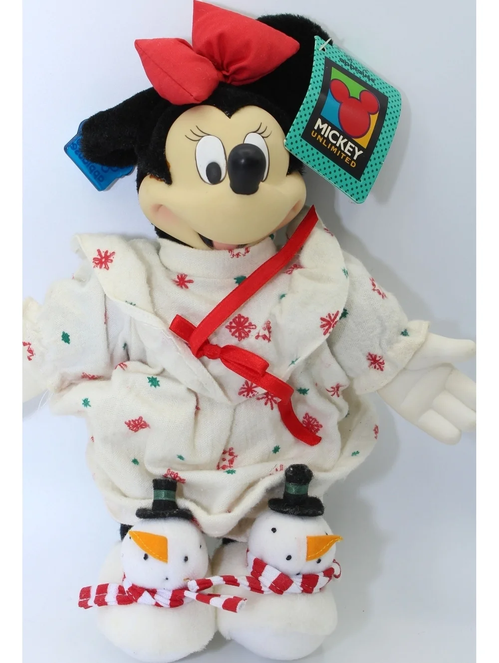 NWT VTG Disney Applause Pajama Mickey & Minnie Mouse Unlimited Plush Doll 2 Pcs.